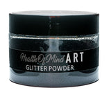 Health of Mind Art Black 50g Metallic Glitter Powder for Epoxy Resin