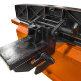 Sherwood 6in Benchtop Jointer with Helical Spiral Head 2HP, showcasing fourteen four-sided carbide cutters for precision woodwork