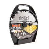 Freud 8in Box Joint Cutter Set with Two Flat Top Blades 5/8in 15.9mm Arbor