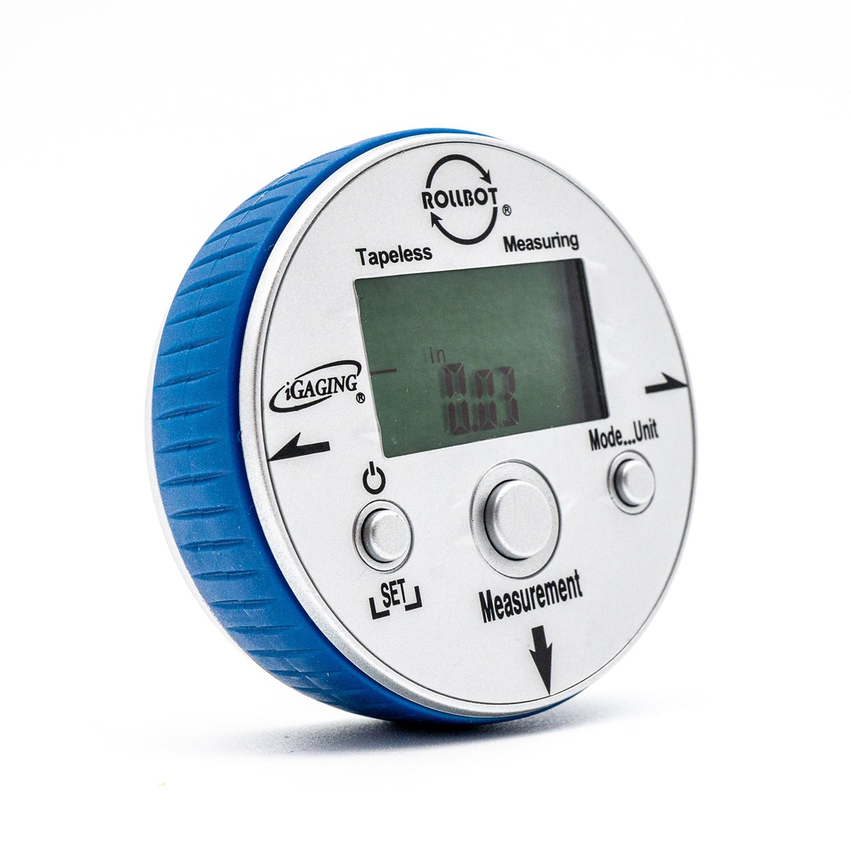 iGaging RollBot Digital Tape Measure 3.6m Measuring Capacity plus Area & Cubic Calculations