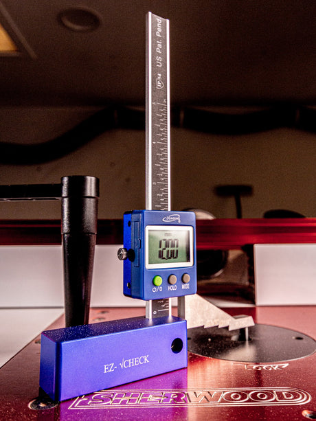 iGaging Digital Height Gauge with Centreline Offsets for Router Bits 127mm Measuring Capacity