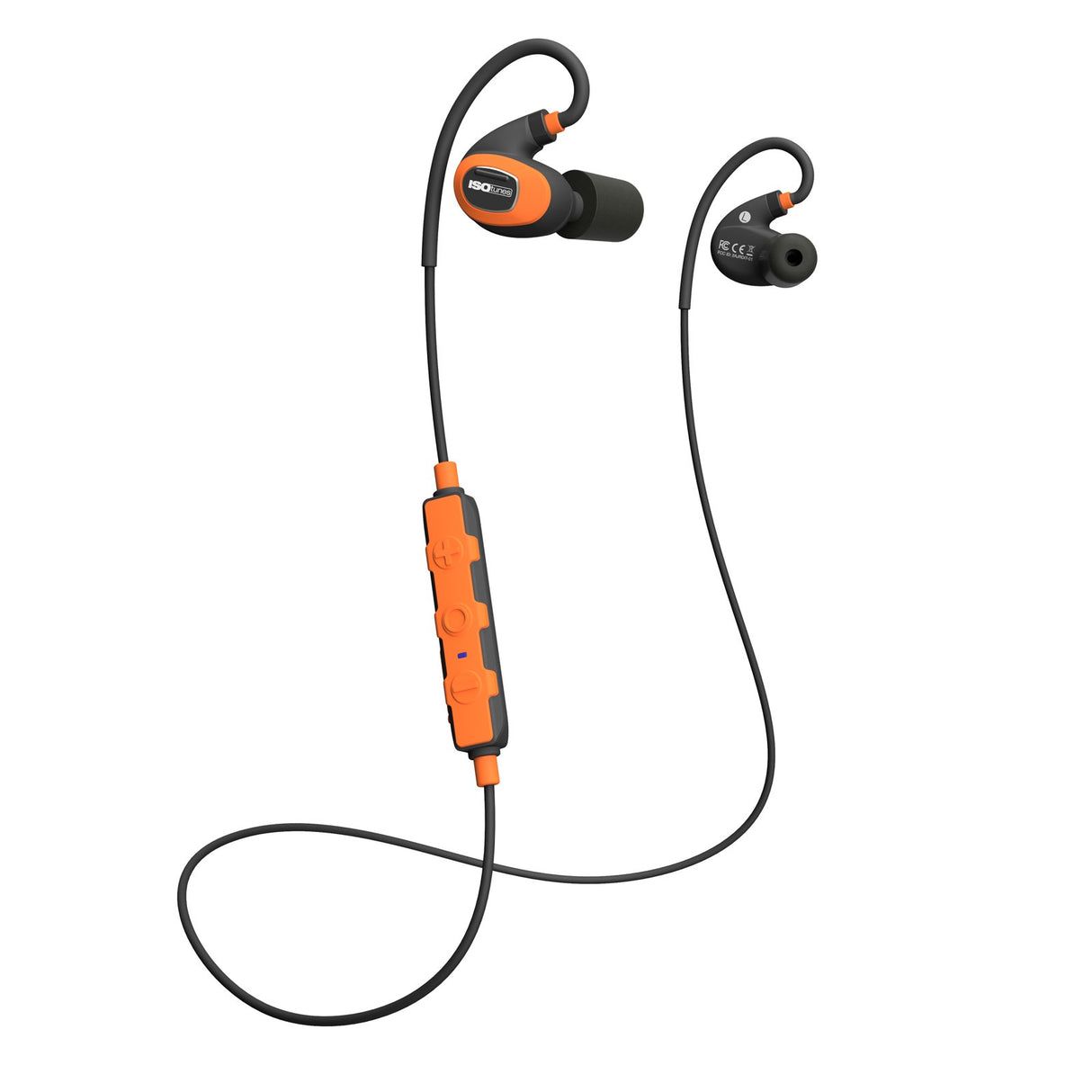 ISOtunes PRO 2.0 Bluetooth Noise-Isolating Earbuds - Safety Orange Headphones