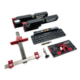 Milescraft Cabinet Makers 4 Piece Jig Kit showcasing precision hardware tools for cabinet making
