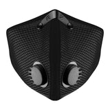 RZMask M2.5 Dust Face Mask Breathable Mesh Black with Replaceable Filters