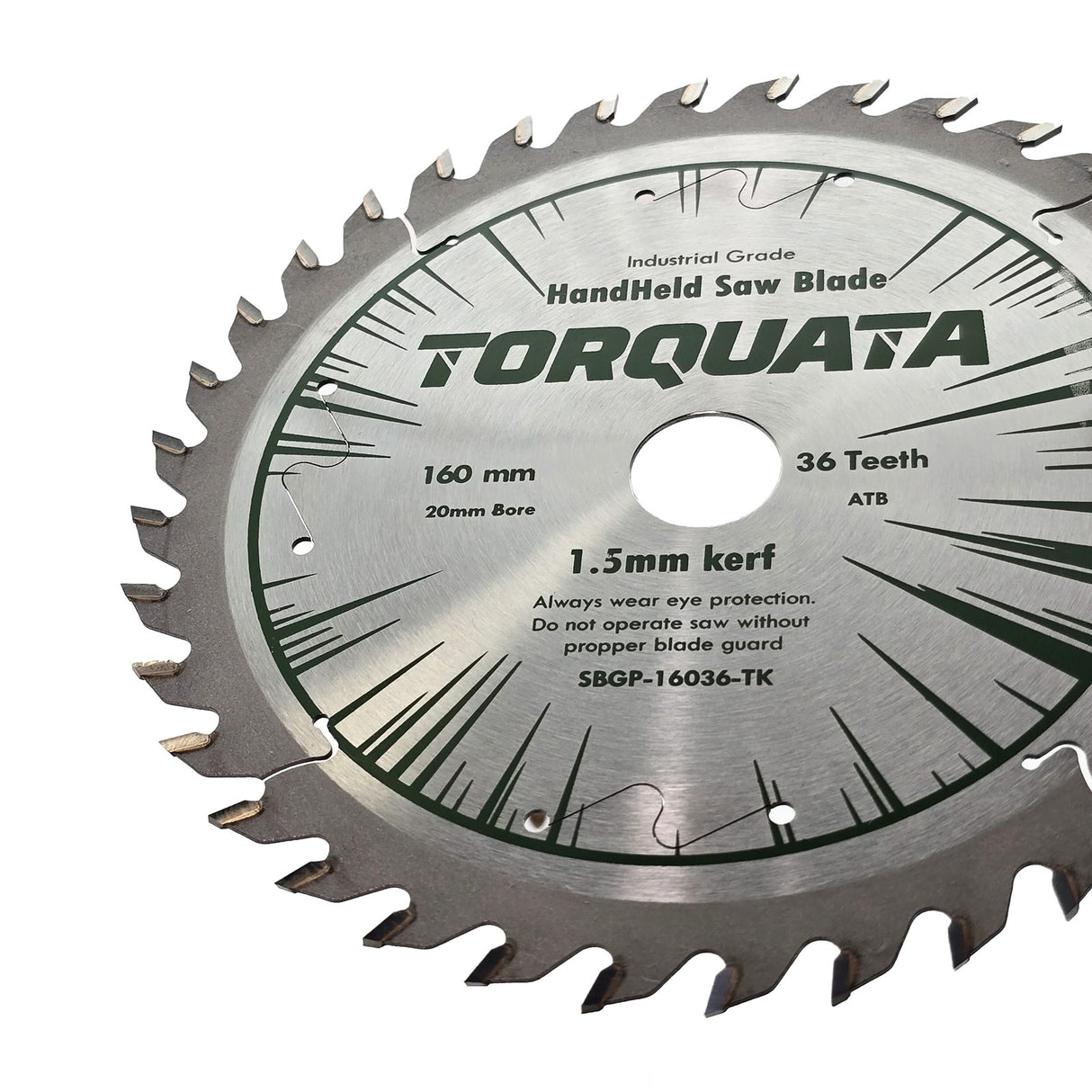 Torquata 160mm Diameter 20mm Bore Thin Kerf General Purpose Circular Saw Blade suits Circular Power Saws
