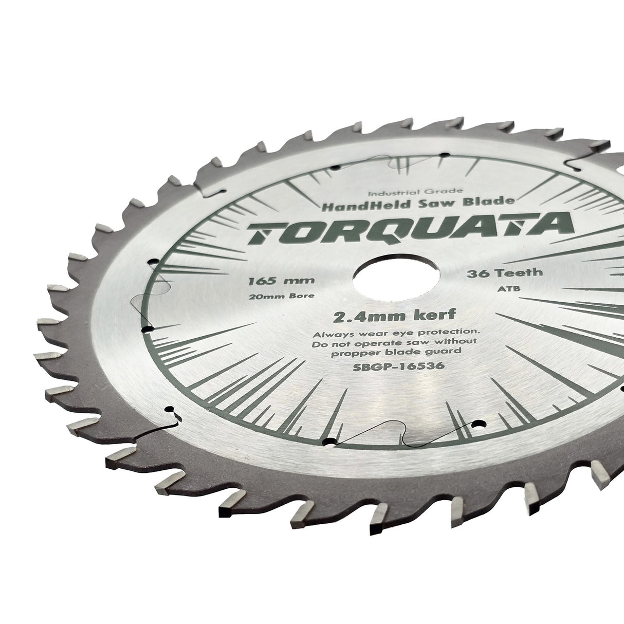 Torquata 165mm Diameter 20mm Bore General Purpose Circular Saw Blade suits Circular Power Saws