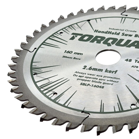 Torquata 160mm Diameter 20mm Bore Laminates Circular Saw Blade suits Circular Power Saws