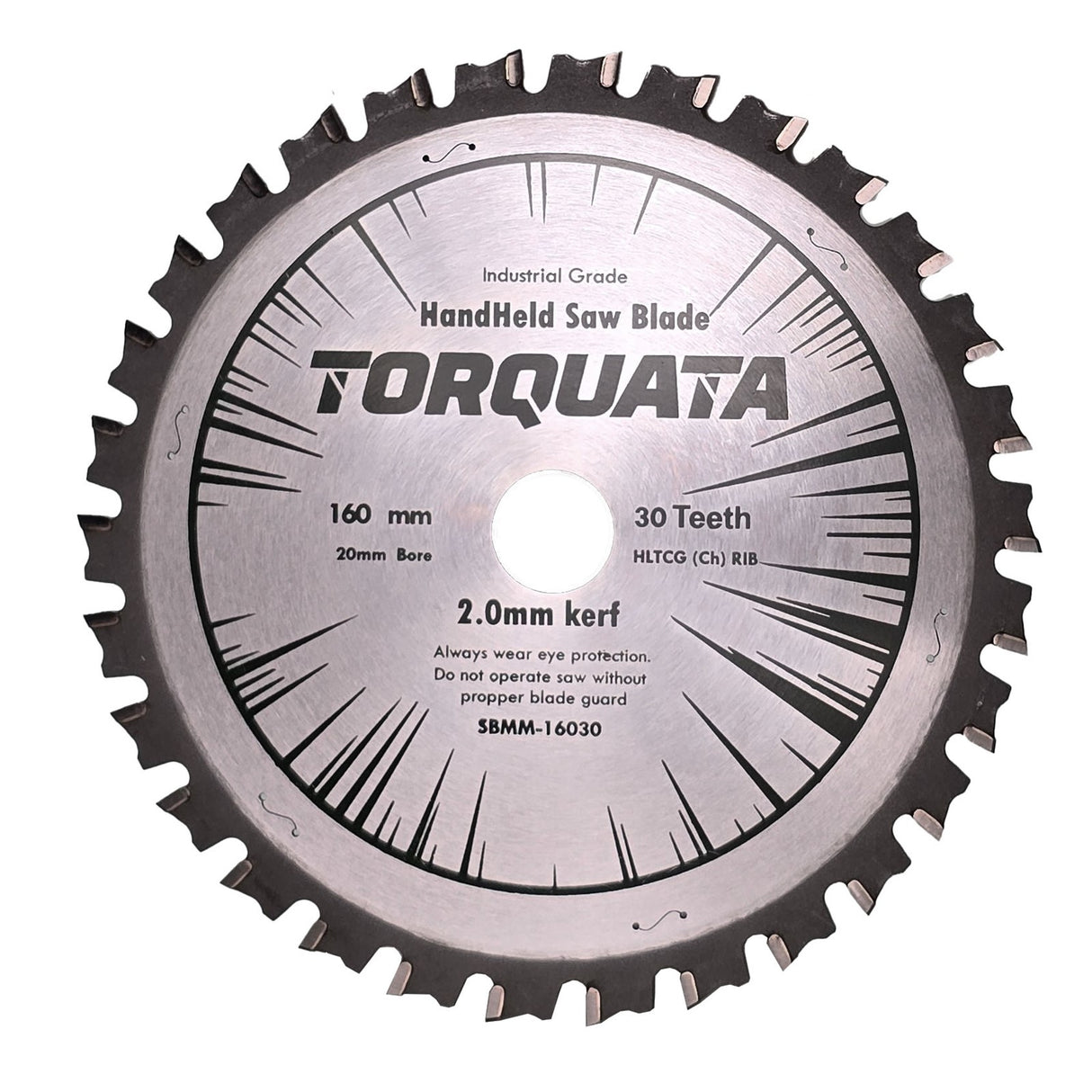 Torquata 160mm Diameter 20mm Bore Multi Material Circular Saw Blade suits Circular Power Saws