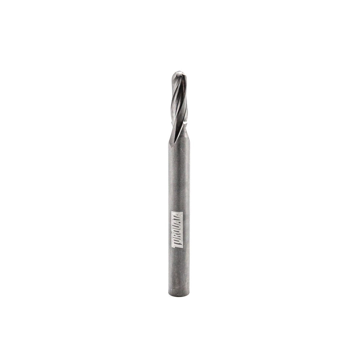 Torquata Twin Flute Upcut Spiral Ball Nose CNC Router Bit 1/4in Shank