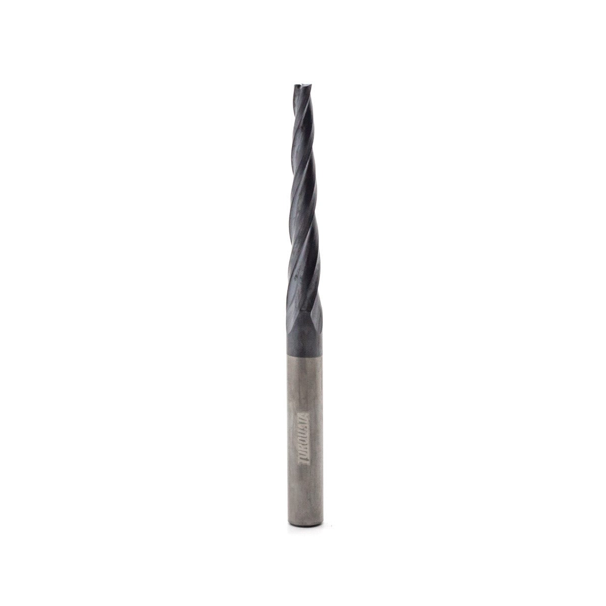 Torquata Triple Flute Long Spiral Upcut ZrN Coated Carving CNC Router Bit 1/4in Shank