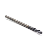 Torquata Triple Flute Long Carving Ball Nose ZrN Coated CNC Router Bit 1/4in Shank