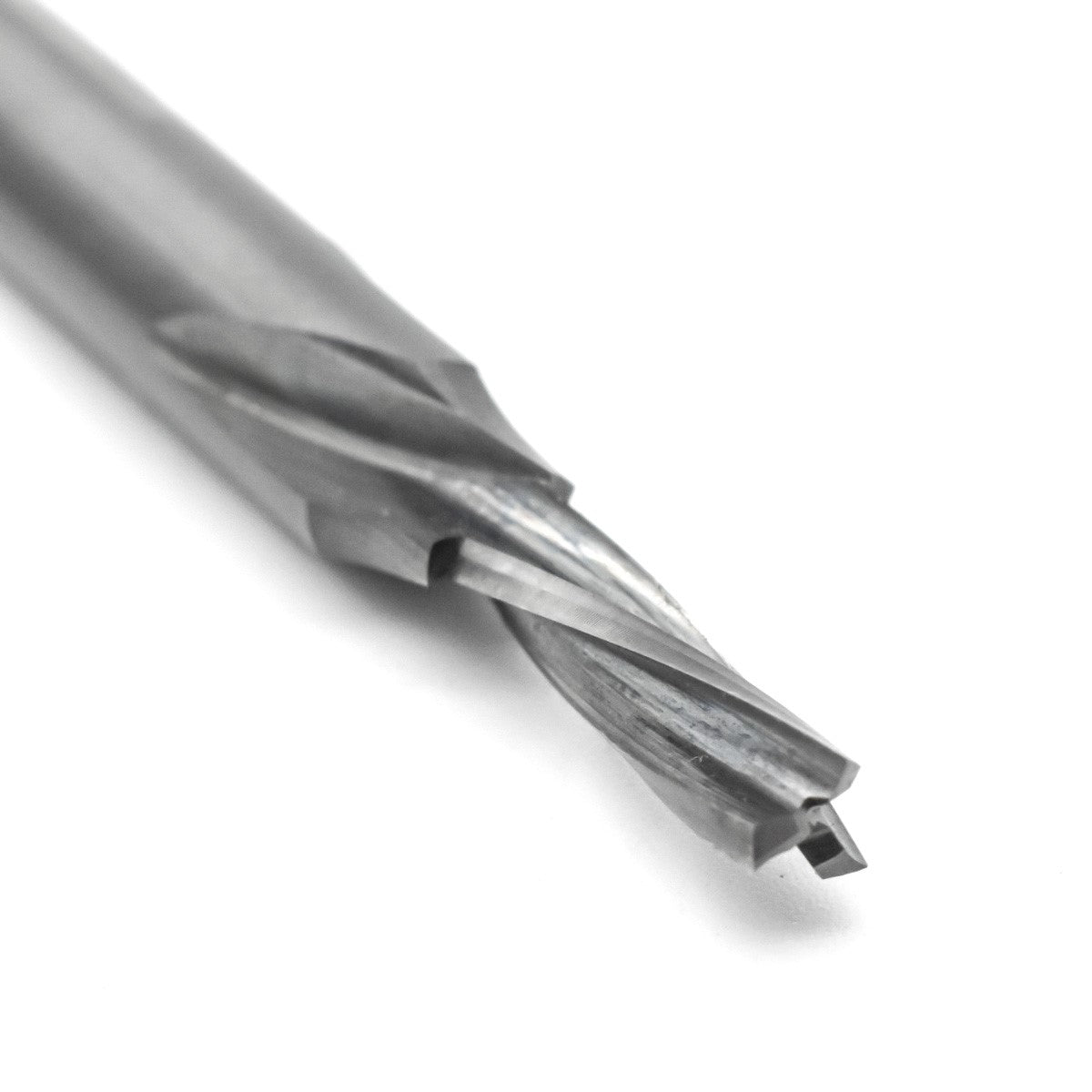 Torquata Triple-Flute Downcut Spiral CNC Router Bit 4mm Diameter 12.7mm Cutting Height 1/4in Shank Solid Carbide
