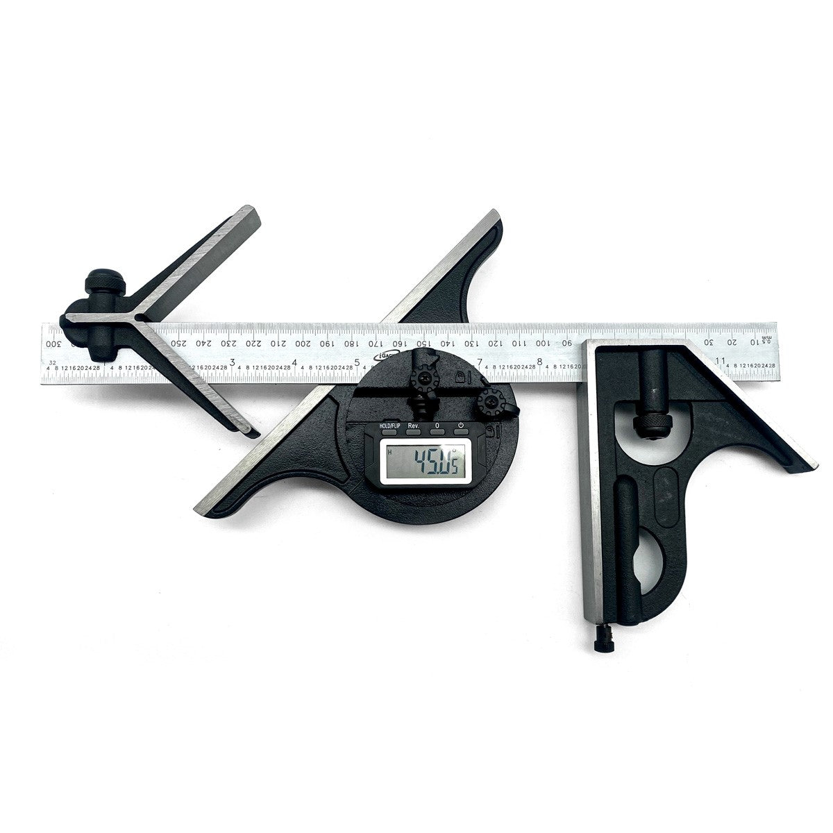 iGaging 300mm Combination Square & Digital Protractor Metric/Imperial