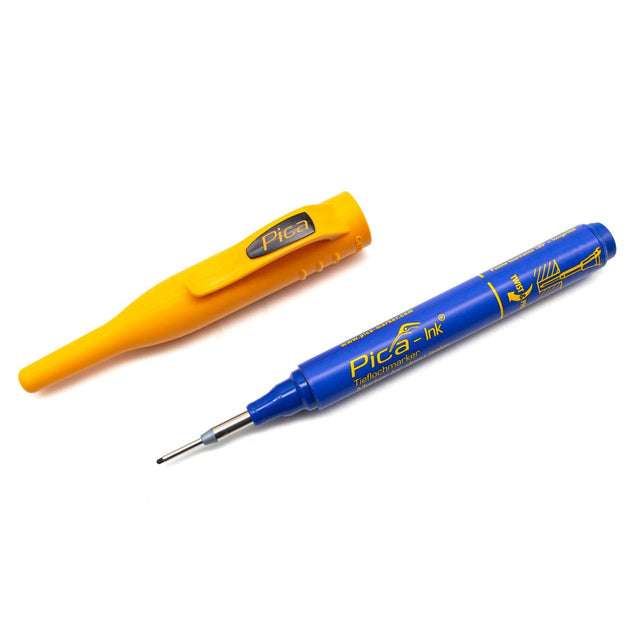 Pica Ink Deep Hole Marker in action, marking hard-to-reach spots