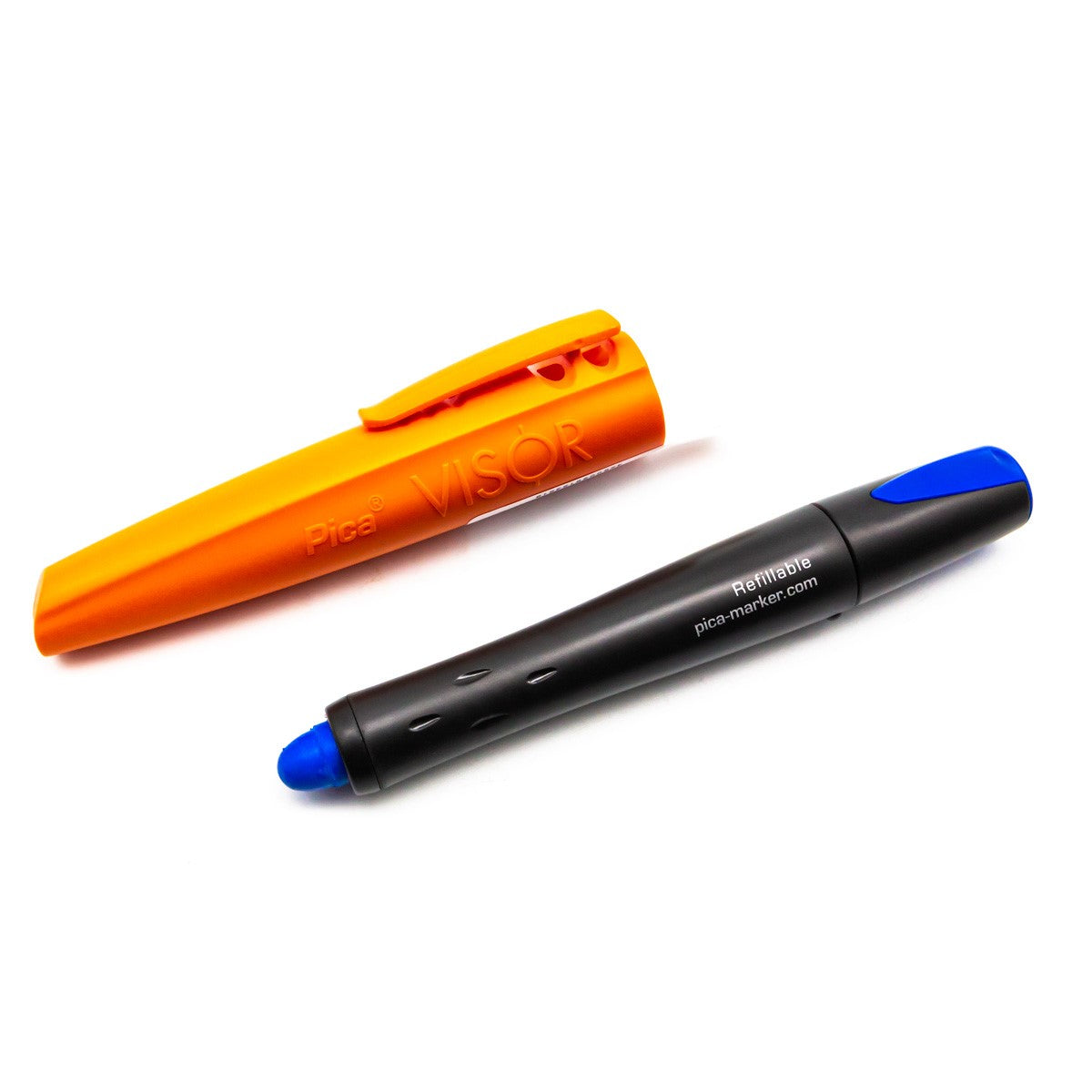Pica Visor Permanent Long-life Industrial Blue Marking Crayon