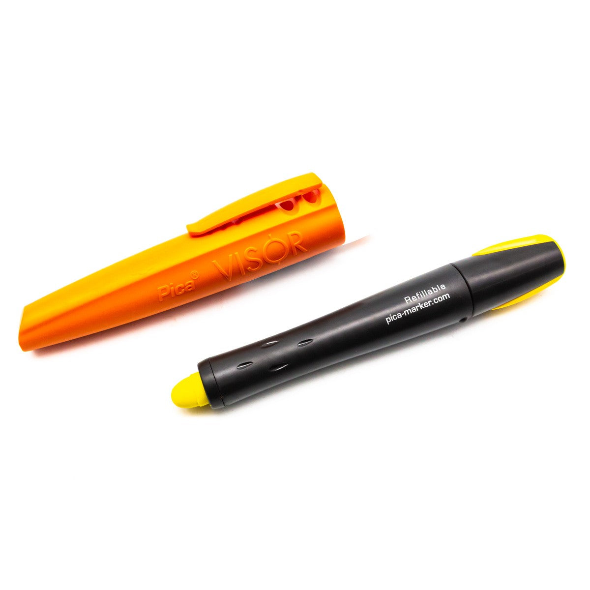 Pica Visor Permanent Long-life Industrial Yellow Marking Crayon