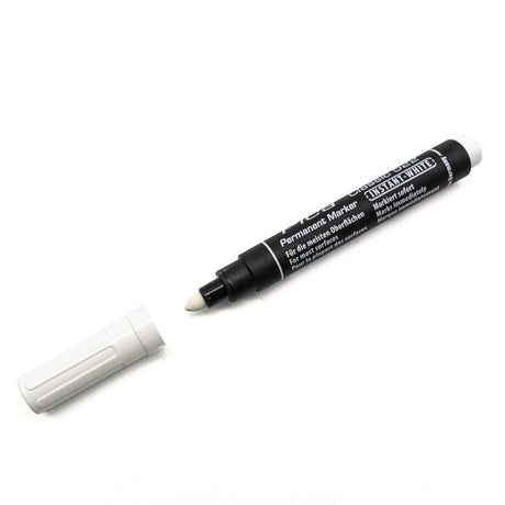 Pica Classic 522 Permanent White Marker 1-4mm Bullet Tip Water Resistant Ink