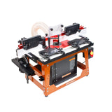 Sherwood Deluxe Benchtop Router Table with MDF/Phenolic Table and Round Body Router Motor & Lift