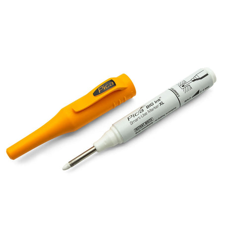 Pica Big Ink Smart-Use Marker XL Black for Deep Hole Marking angled view