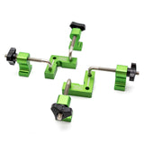 Torquata 59mm Corner Clamping Set - 2 Aluminium Squares & 4 Clamps in use for precise 90-degree corner joints