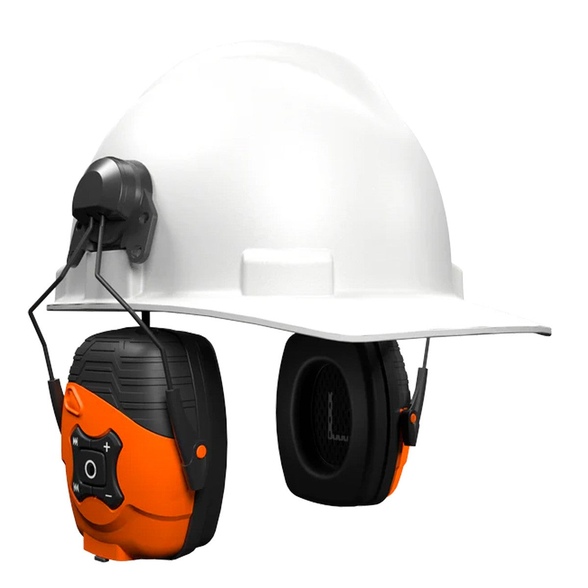 ISOtunes LINK 2.0 Bluetooth Helmet Mounted Earmuffs Hearing Protection Noise Cancellation - Black/Orange Headphones
