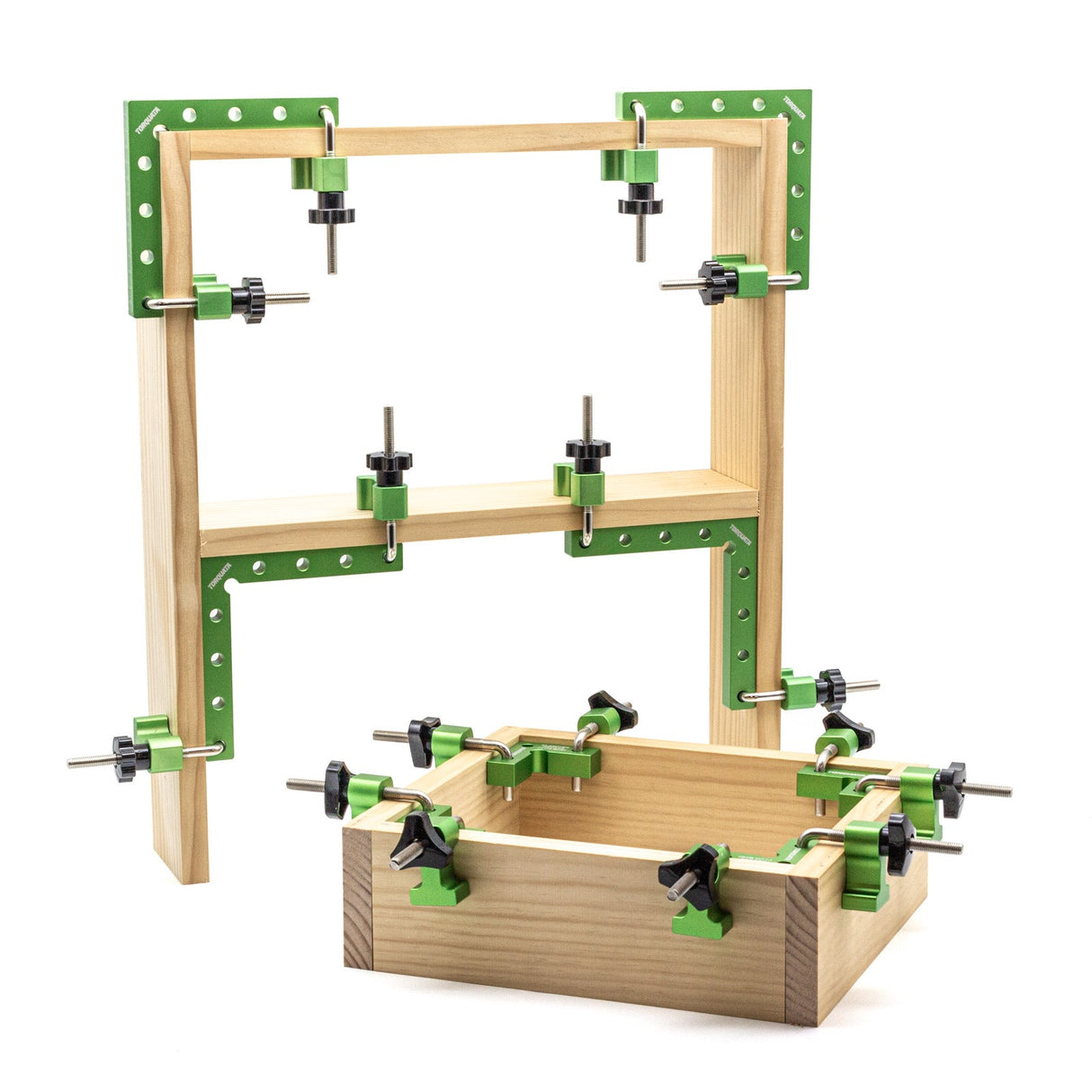 Torquata Corner Clamping Squares and Clamps Set 59mm and 140mm Complete Set of 8