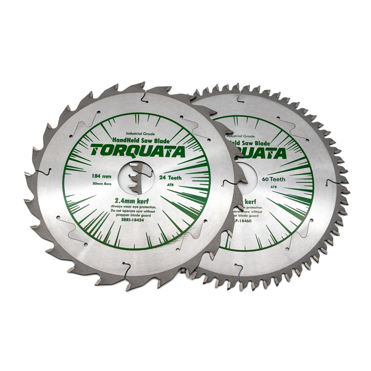 Torquata Set of 2 184mm Diameter 30mm Bore Circular Saw Blades