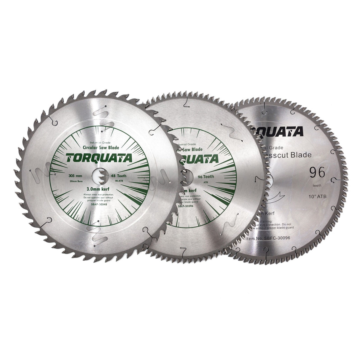 Torquata Set of 3 305mm Diameter 30mm Bore General Purpose Circular Saw Blades