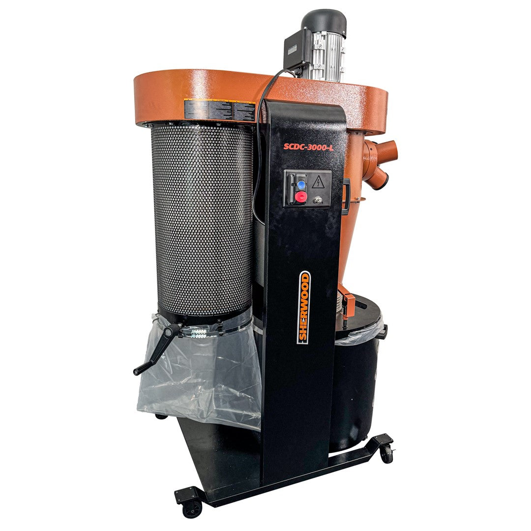 Sherwood 2.5HP Cyclone Dust Extractor Two-Stage Collection 1200CFM