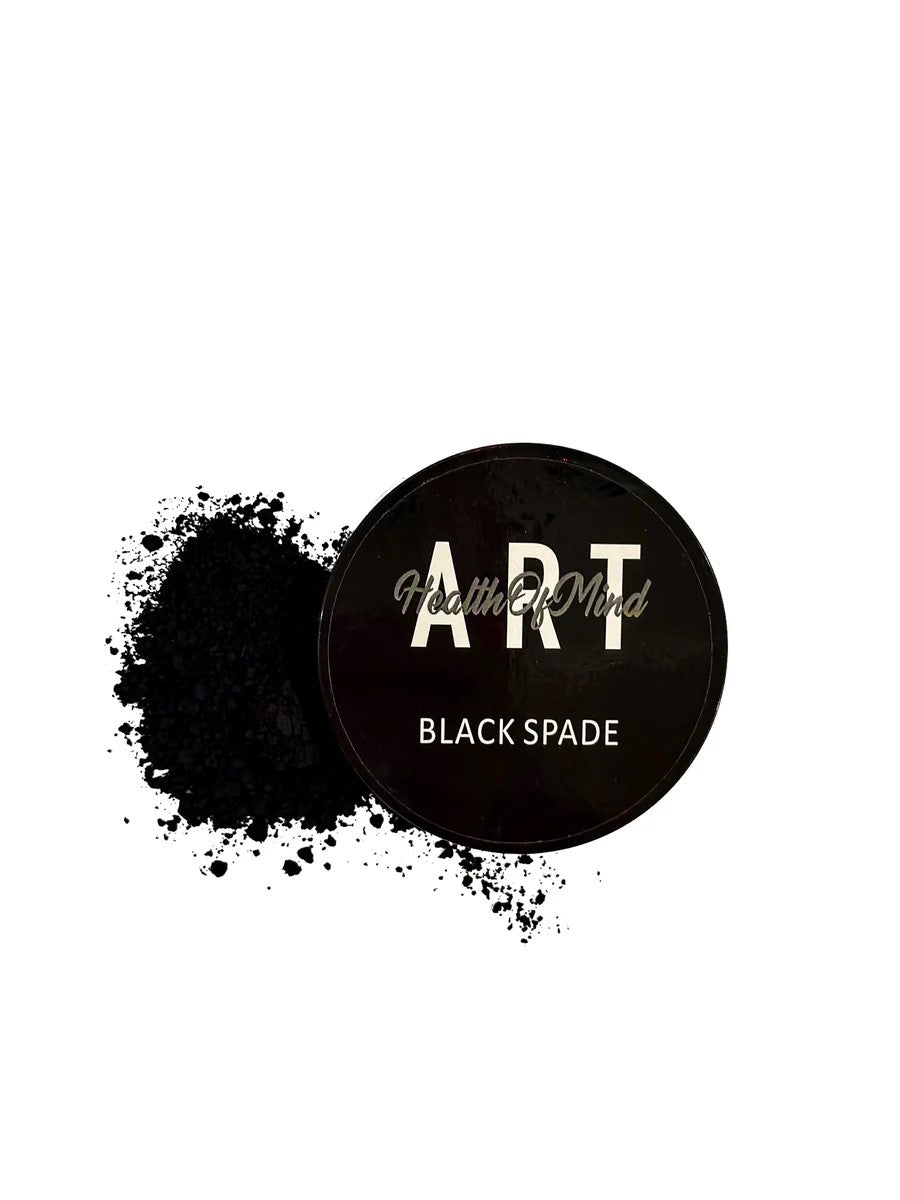 Health of Mind Art Black Spade 50g Matte Pigment Powder for Epoxy Resin