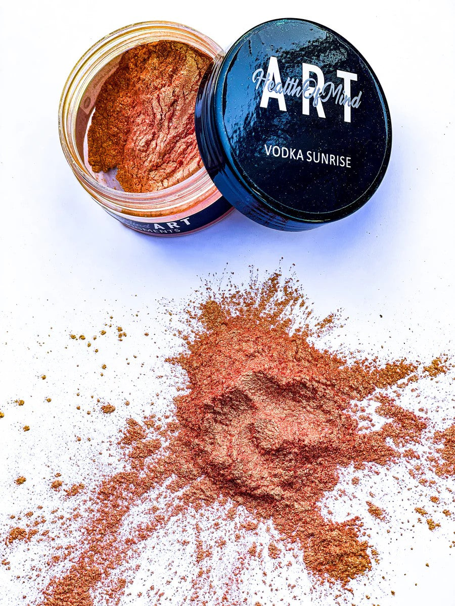 Health of Mind Art Vodka Sunrise 50g Star Pigment Mica Powder for Epoxy Resin