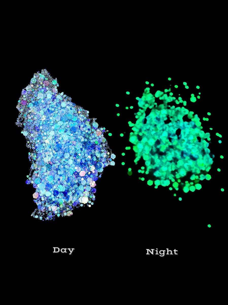 Health of Mind Art Sea Sparkles 20g Luminescent Glitter Pigment for Epoxy Resin