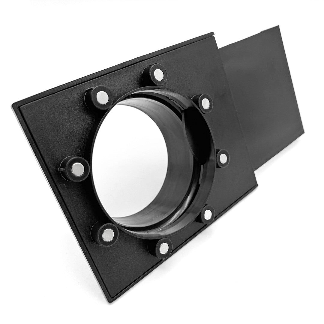 Sherwood Magnetic Quick Connection Dust Extraction Blast Gate Tapered Male Coupling Suits 4in Outlets