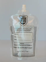 StopLossBag Pouch Airtight Wood Finish Preserver Set of 4 Pouches with Funnel, Caps and Clip