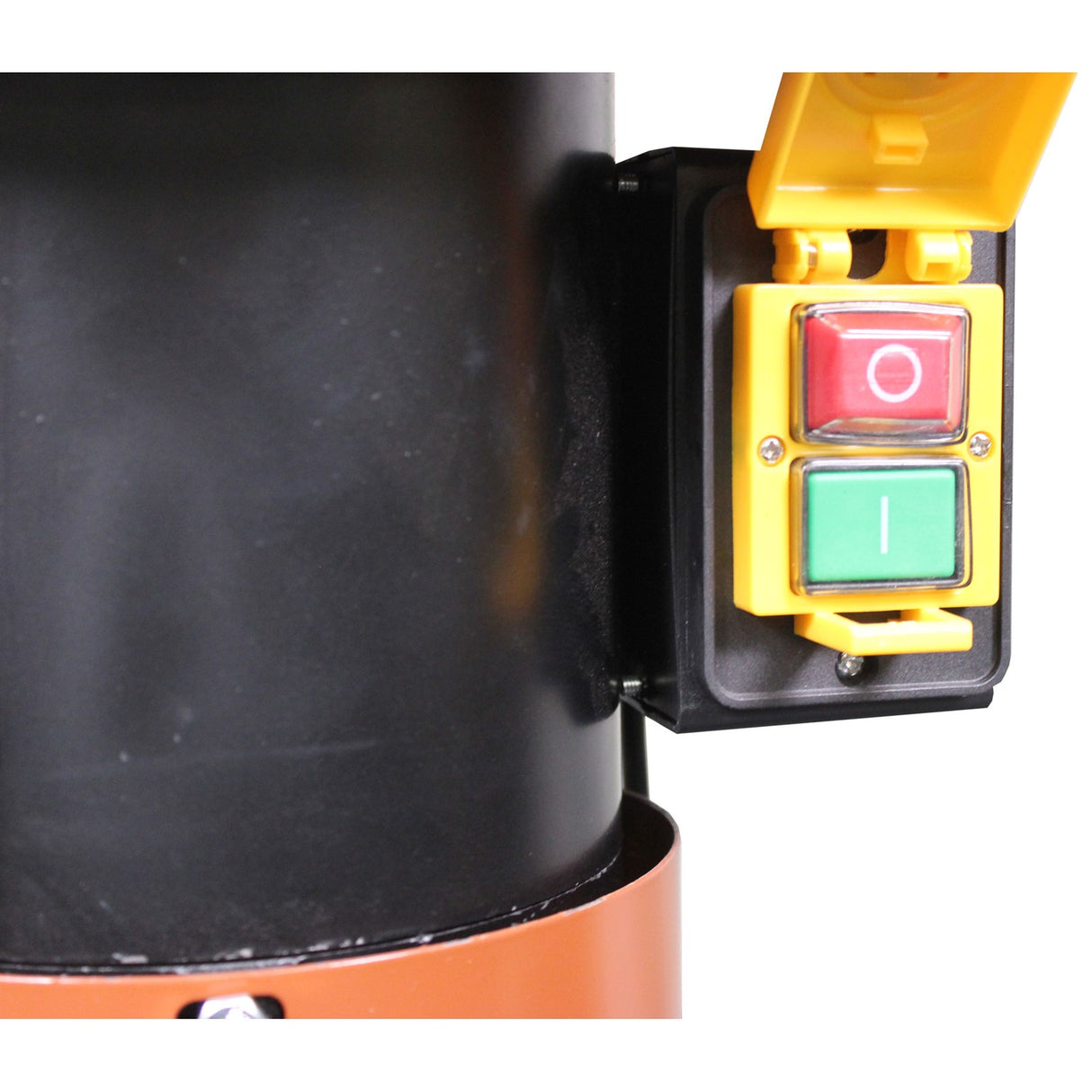 Sherwood 1HP Dust Collector Pleated Filter 600CFM - Side view showcasing compact design and durable construction