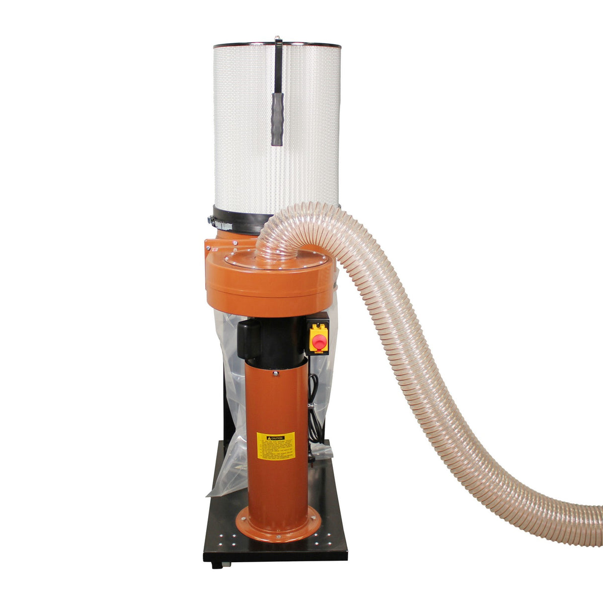 Sherwood 1HP Dust Collector Pleated Filter 600CFM in compact workshop setting