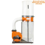 Sherwood 2HP Dust Extractor with Cartridge Filter Single-Stage Dust Collection 1200CFM