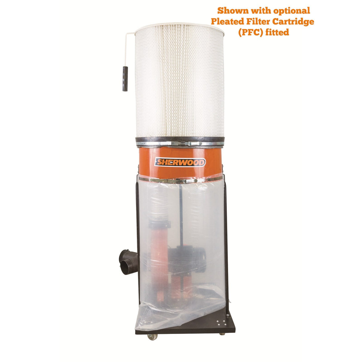 Sherwood 2HP Dust Extractor with Cartridge Filter Single-Stage Dust Collection 1200CFM