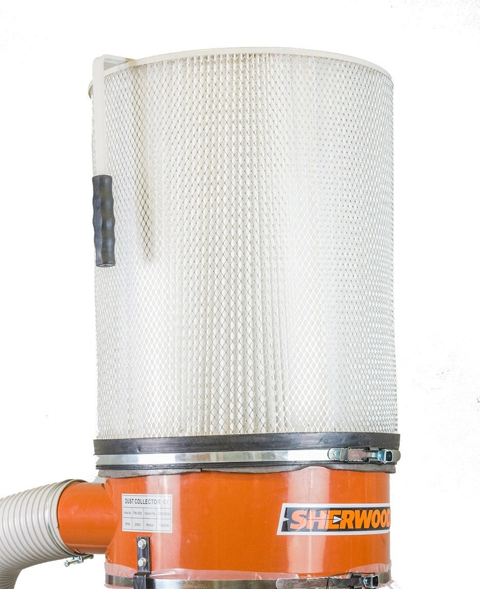 Sherwood 1 Micron Dust Extractor Pleated Filter Cartridges 500x1220mm on white background