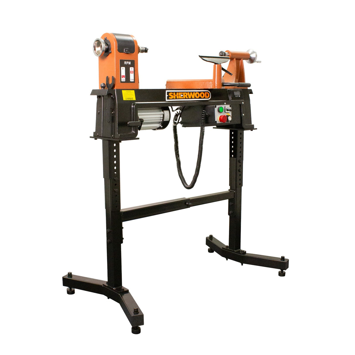 Sherwood Midi EVS Wood Lathe with Stand 350mm Swing 750W 1HP with Stand