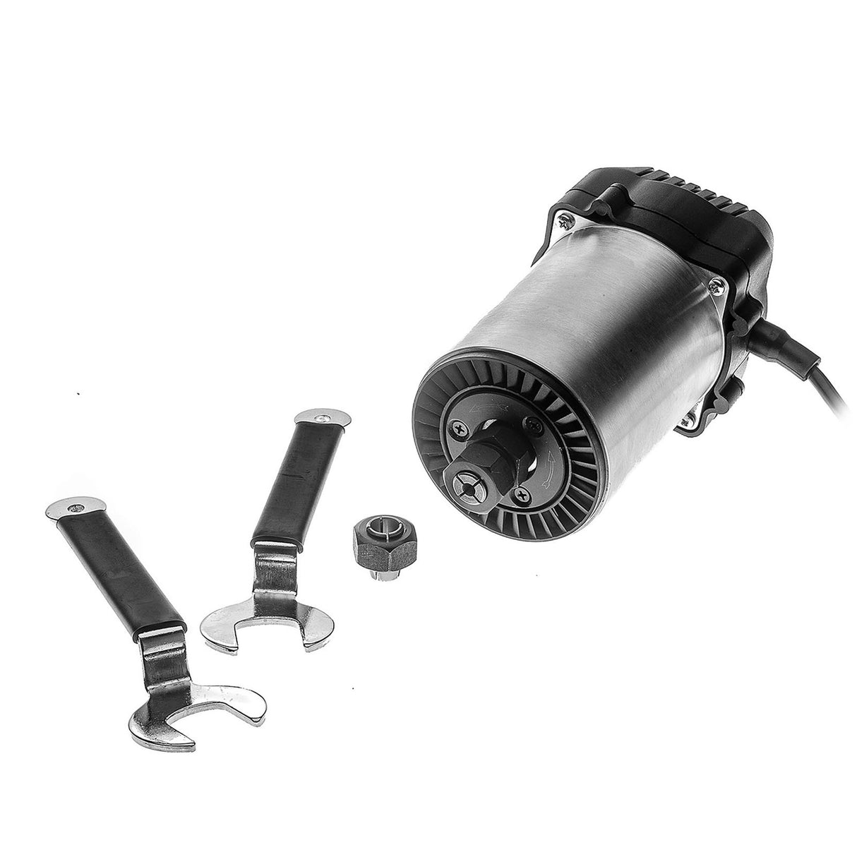 Sherwood Deluxe Cast Iron Router Extension Wing for Table Saws 685 x 406mm with SRM-1800 Round Body Router Motor