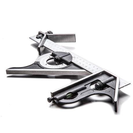 iGaging Four Piece Combination Square Set with Metric/Imperial Blade, Try Square, Protractor, Centre Head - Australian woodworking tools store