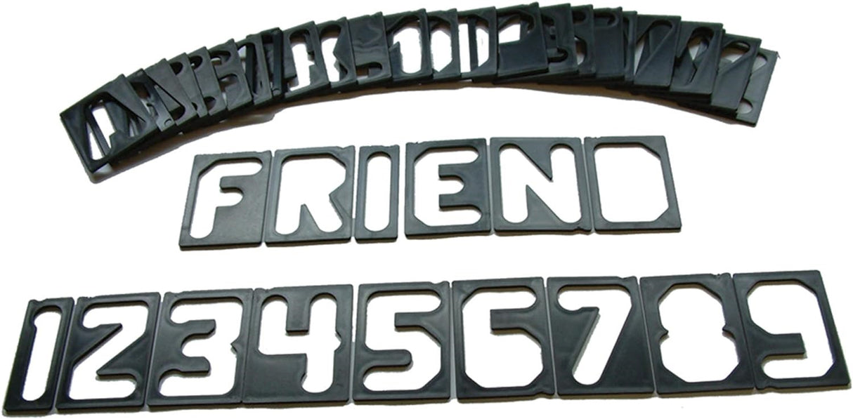 Milescraft 2 1/2" Horizontal Character Template Set for Routing
