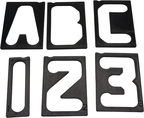 Milescraft 2 1/2" Horizontal Character Template Set for Routing