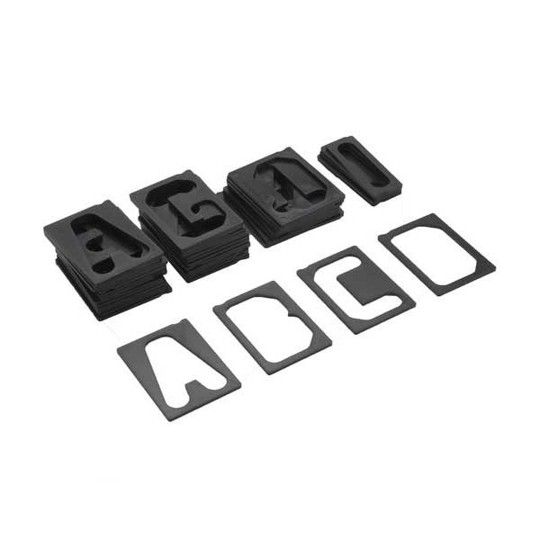 Milescraft 2 1/2" Horizontal Character Template Set for Routing