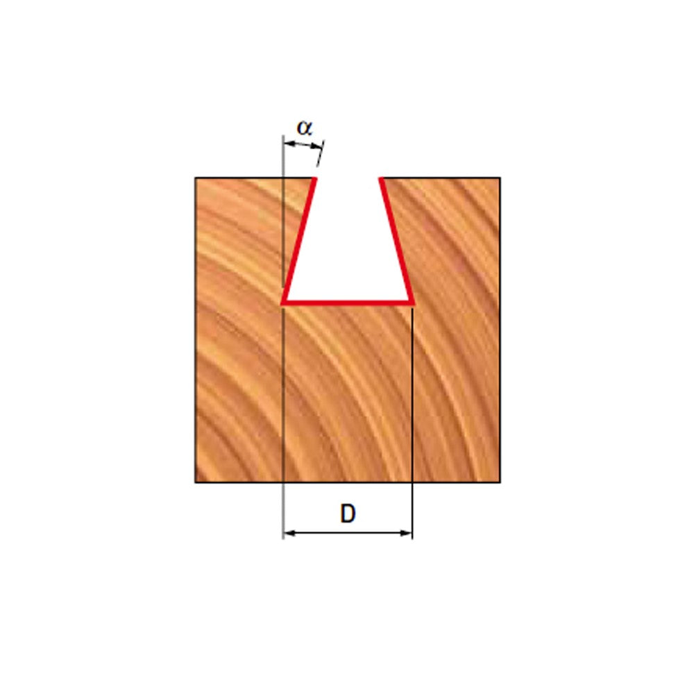 Freud Dovetail Router Bits 14 Degree Angle 12.7mm Diameter 1/4in Shank