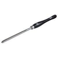 Crown 10mm M2 Cryogenic Steel Bowl Gouge for Woodturning - angled view showing straight profile tip for smooth end grain finishing