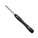 Crown 13mm Round Skew Chisel M2 Cryogenic Steel Woodturning Tool in use on workpiece