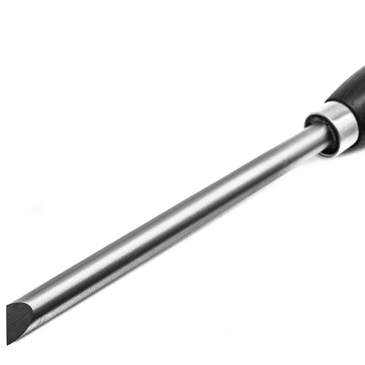 Crown Round Skew Chisel 13mm M2 Cryogenic Steel Woodturning Tool in action on wood