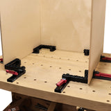 Milescraft TrackClampKit 8in Clamp Square with Track Clamps & Clamp Supports
